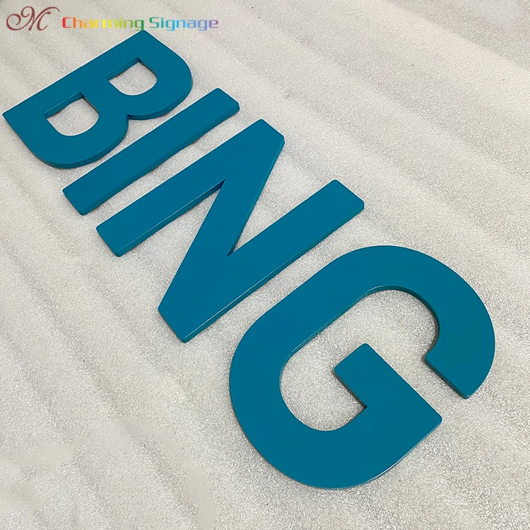 Plastic Led Programmable Sign For Wholesales Decorative Letter Signs On Doors And Windows Non Luminous Signs