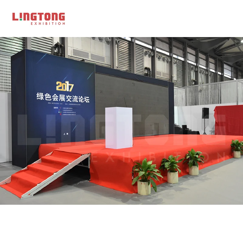 Modern Aluminum Frame Height Adjustable Flexible Stage Floor With Stage Stair For Live Show