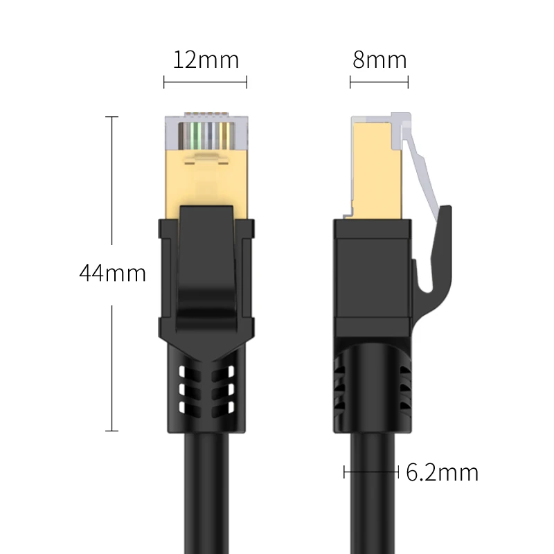 High Speed SFTP  40Gbps Cat8 Cable Ethernet Cat 8 Patch Cord LAN Network cable FTP RJ45 for computer 0.5 1 2 3 5 10-30.5M