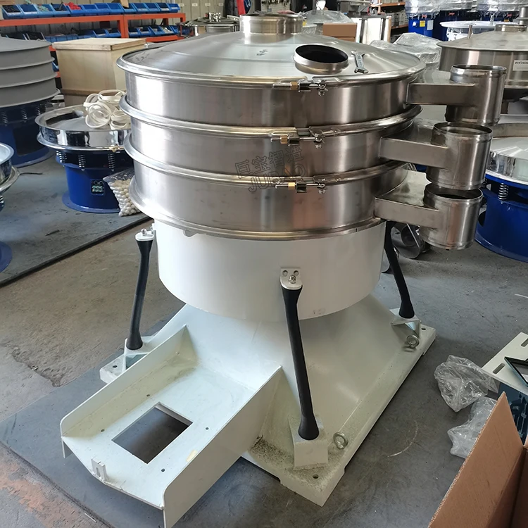 Large capacity circular vibratory sieve tumbler screen machine separator for aggregates granule