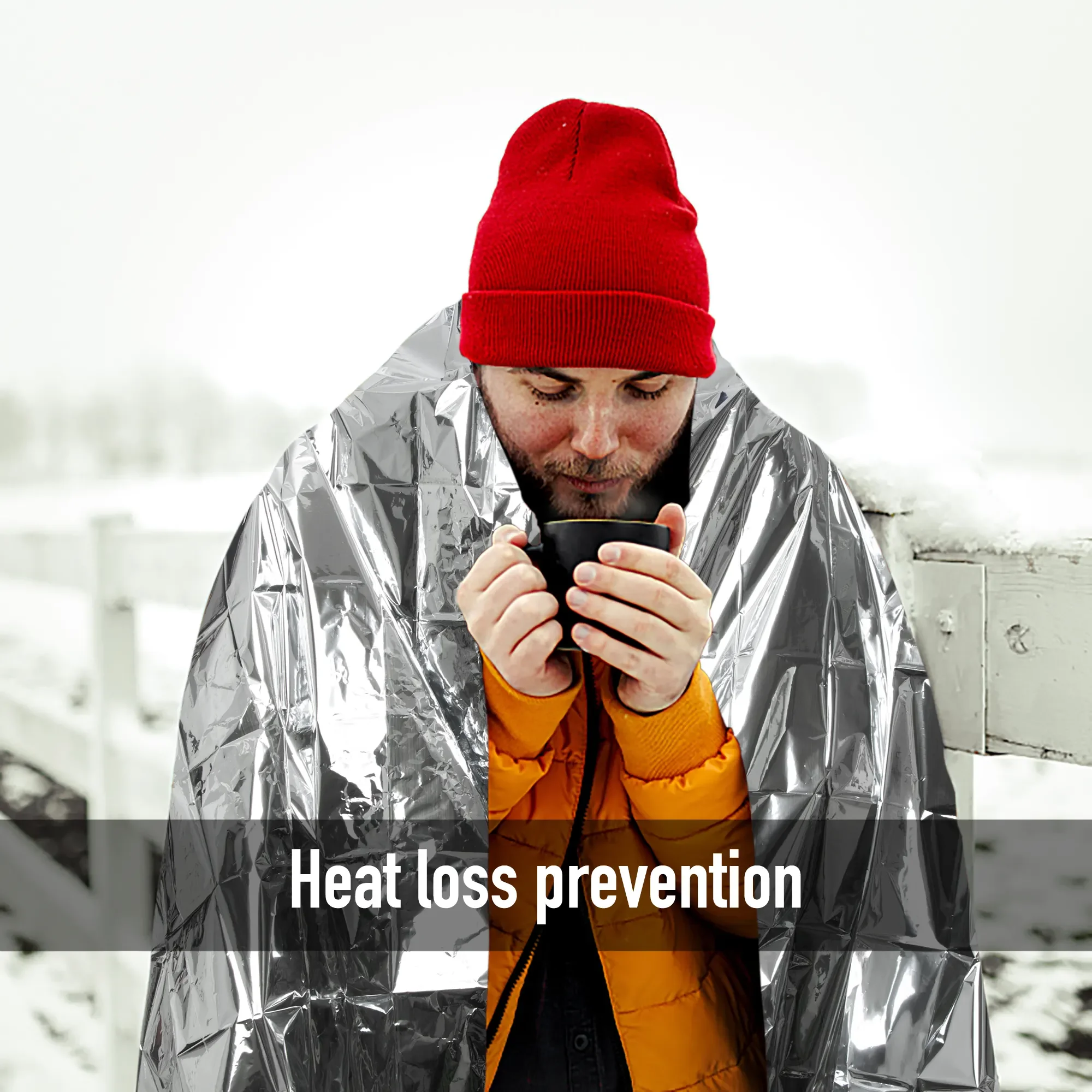 Weight Loss Body Heat Far Infrared Therapy Survival Sauna Blanket Mylar Thermal Foil Emergency Blanket Rescue Blanket