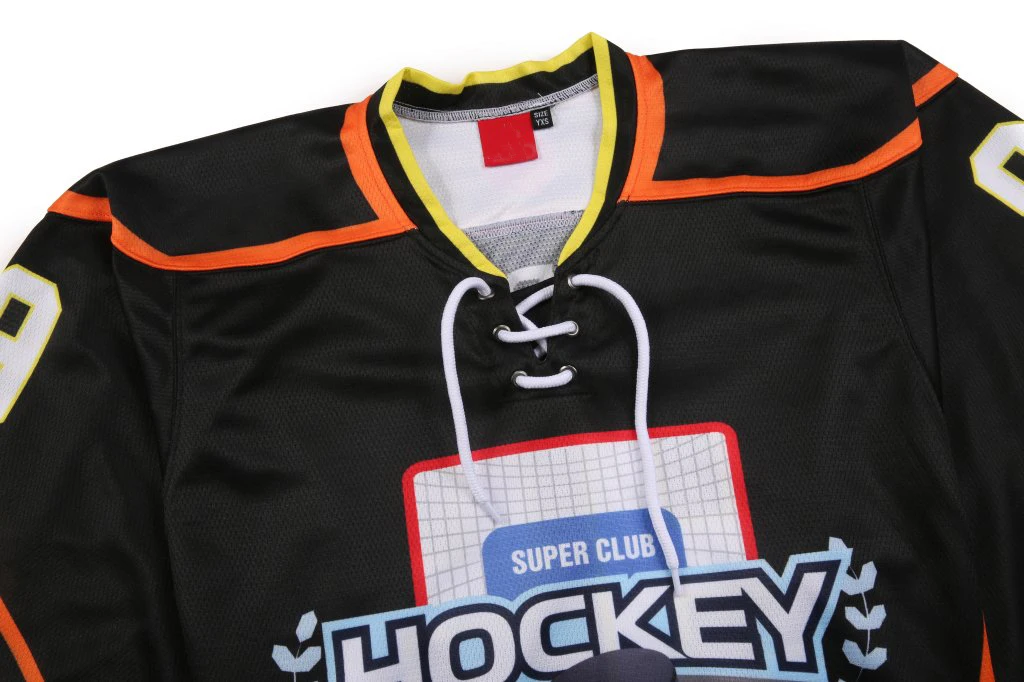 Custom Sublimation Print Custom Sports Shirts Team Designer Clothing Ice Hockey Skates Wear Jersey for Men