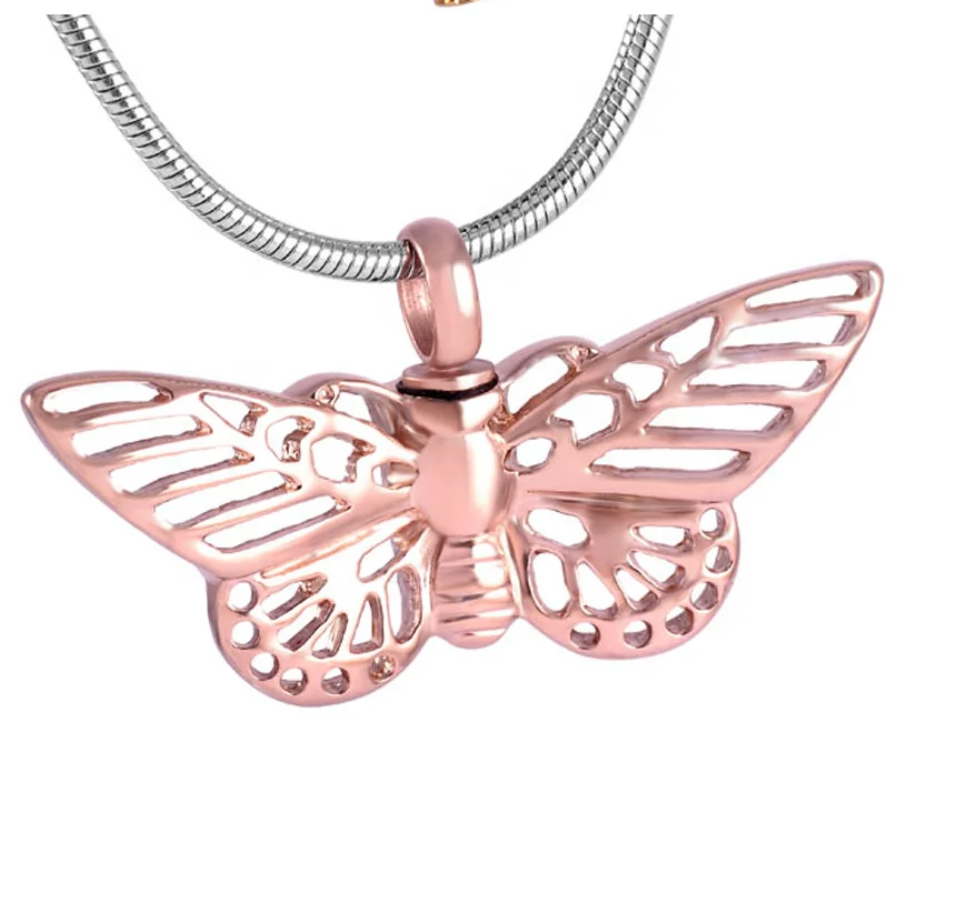 Beautiful Butterfly choker Cremation Jewelry Urn For Pet Ashes Pendant women Necklace Animal Ashes Locket Memorial Gift