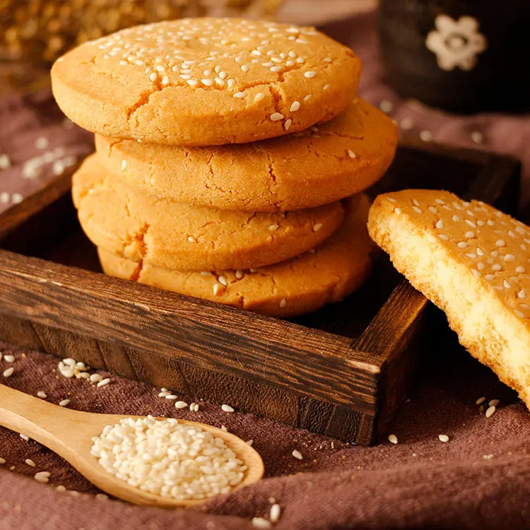 Sesame cake  sweet cake  120g sesame cookies Sesame Shortbread Cracker