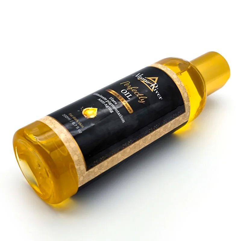 OEM Vitamin E Skin Brightening Papaya Oil Body Moisturizing Even Skin Tone Body Oil For Dark Skin