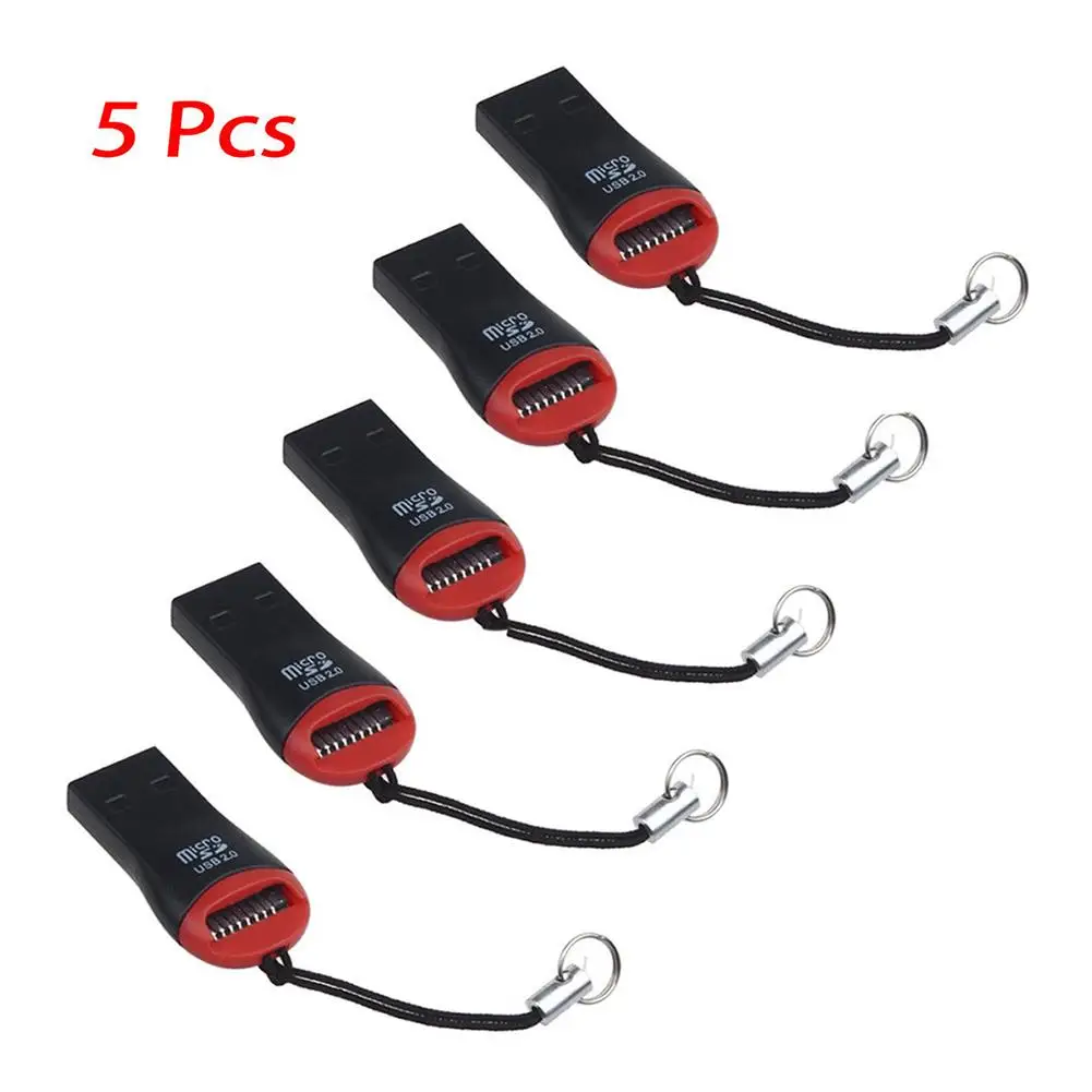 2020 Новые поступления 5 шт. портативный USB 2 0 TF флэш Устройство чтения карт памяти Micro SD кард-ридер адаптер