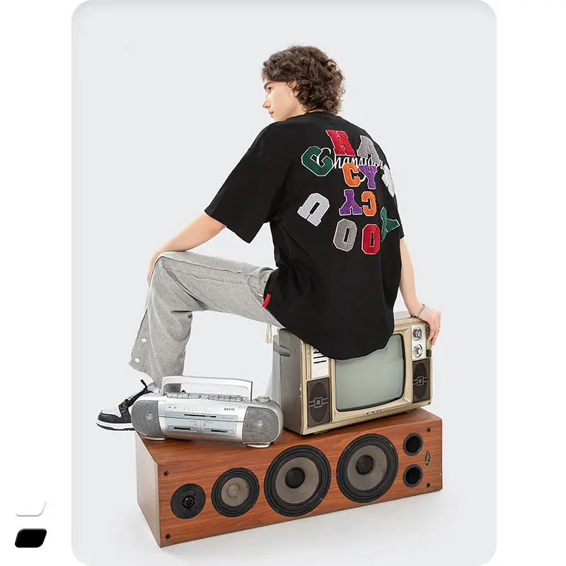 TMT095 Fashion Embroidery Designed Unisex Tshirt Customized Oversized T-shirt For Men 100% Cotton