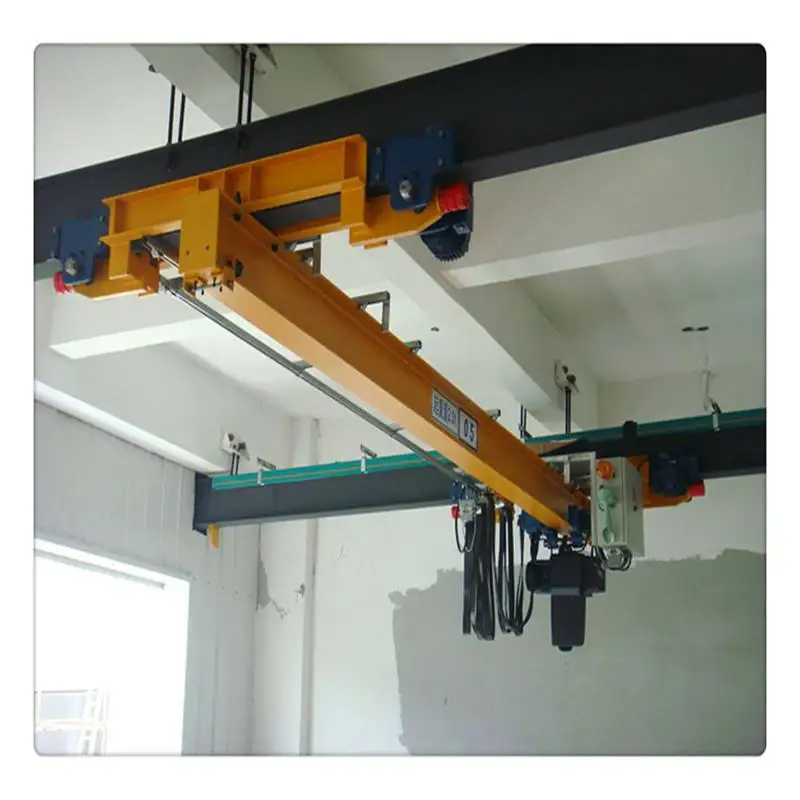 Electric Trolley Travelling Single Beam Bridge Overhead Crane Bridge New Product Provided 2 Ton Engines Truck Crane 6m 8 Wheels