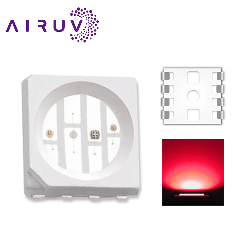 5050 SMD LED chip 0.2W 60MA high brightness 5050 LED red light