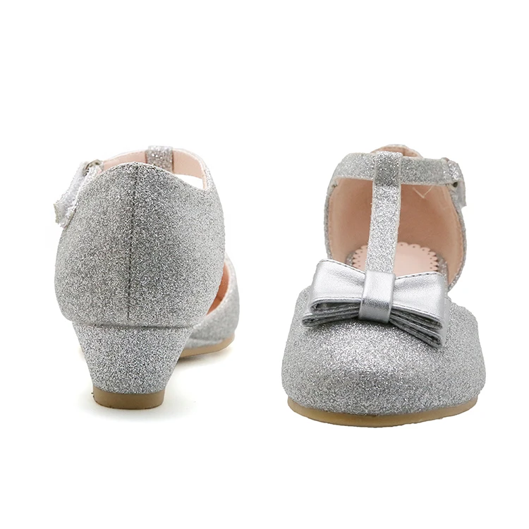 
Kids Beautiful Princess Little Girls Wedges Glitter Shoes For Party 