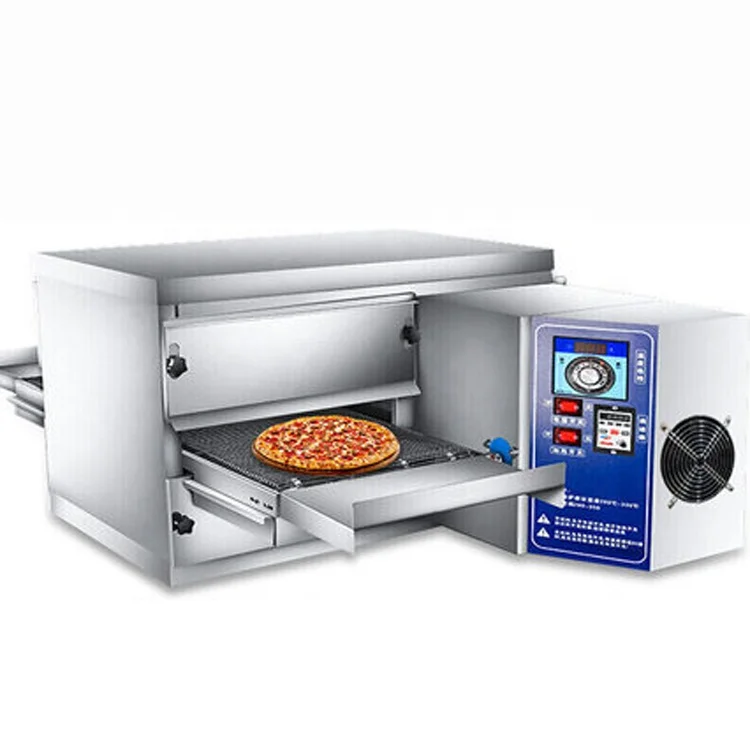 Commercial Baking Equipment Hot Air Circulation Chain Type Gas Electric Conveyor Belt Pizza Oven