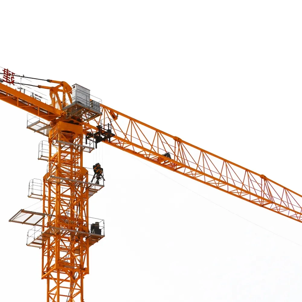 Tower Crane Factory QTZ 6018 10T 60m Tip Load 1.5t 10 Tons Tower Crane  60 Meters Long