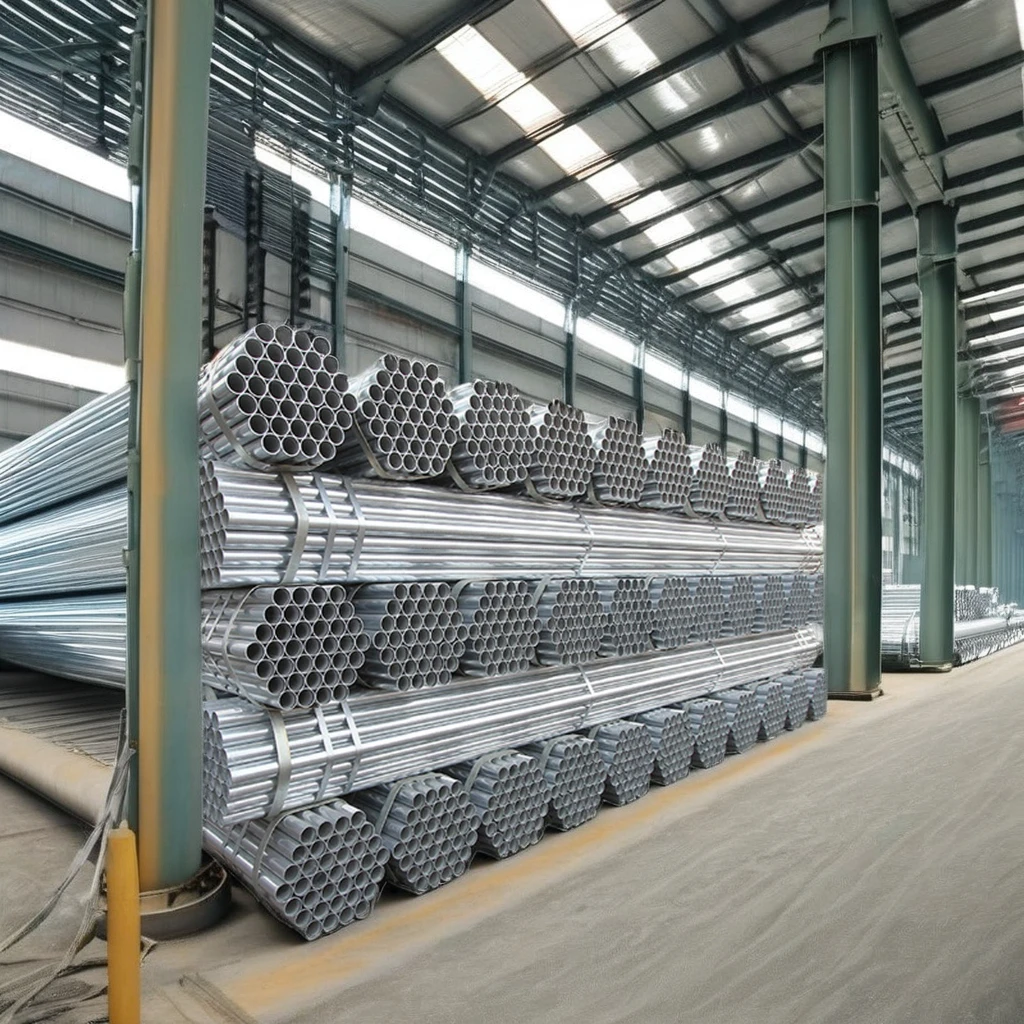 ASTM A36 предварительно оцинкованная Круглая стальная труба для промышленных лесов высококачественная