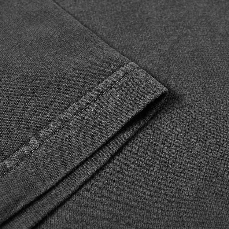 Drop Shoulder T-shirt Manufacture Cut & Sew 100% Cotton Vintage Stone Wash Oversized T Shirts Men Causal Acid Washed Tee Shirt