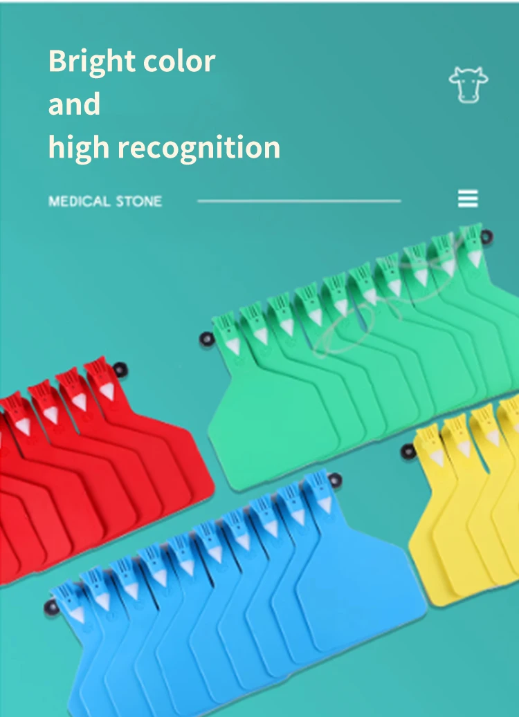 Split Spade Pig Sheep ear tags Large Supply Eartags Certificated TPU Ear tags for animals Tracking Farm Management