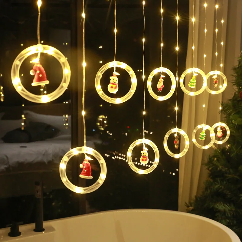 LED Christmas Lights Christmas Tree Lights Decorative New Year Party Curtain Light String