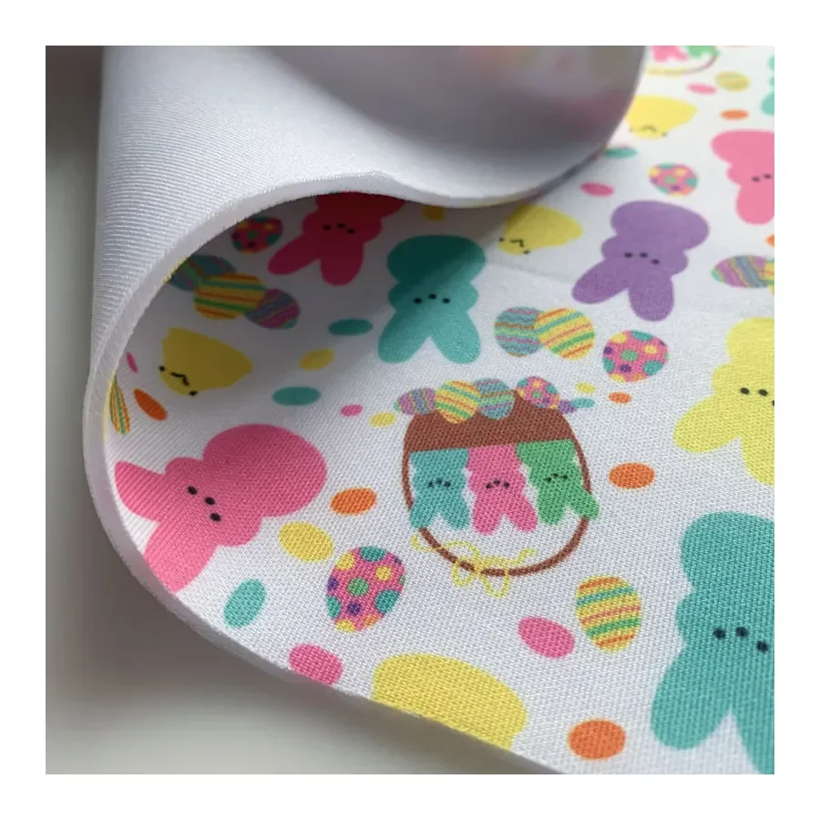 NO MOQ Cheap Price digital printing custom printed neoprene fabric neoprene Super Techno Scuba fabric for Bows Craft