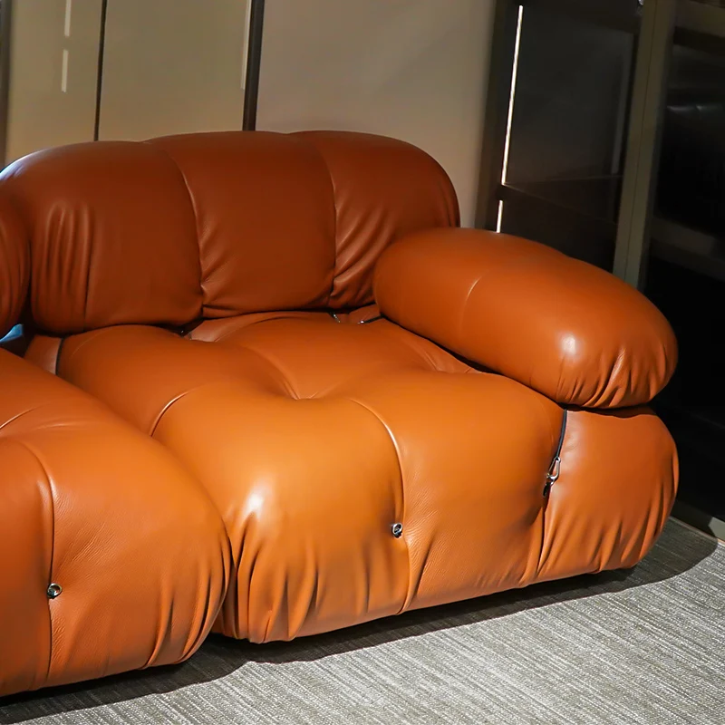 Фабрика Modenfili поставляет классический комплект мебели для гостиной из натуральной кожи с верхним слоем зернистой со