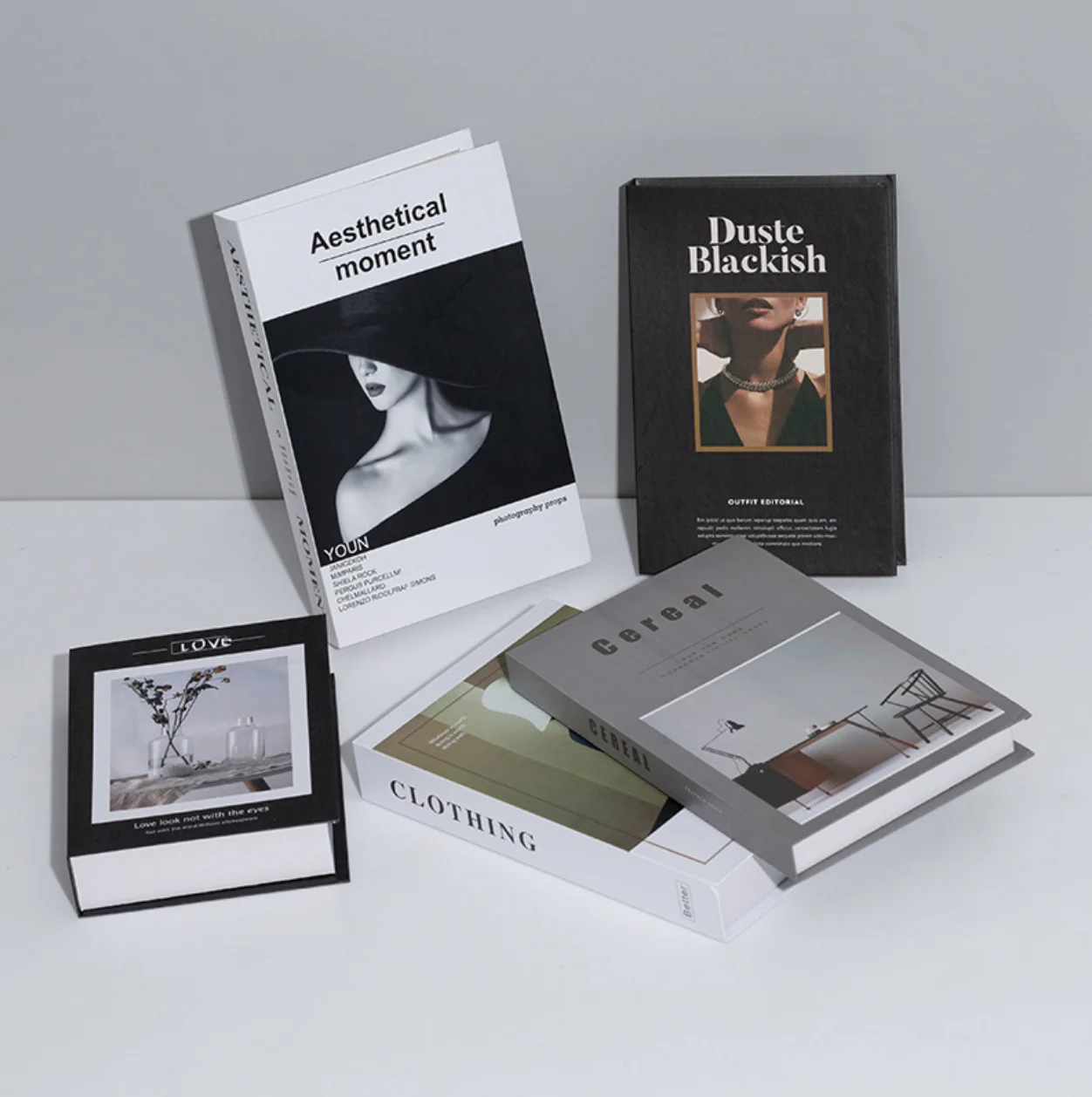 Современная модная коробка в форме книги декоративная книга с твердой обложкой