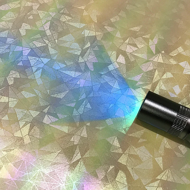 
Голографическая искусственная Переливающаяся фотохромная кожа с изменением цвета УФ-излучения 