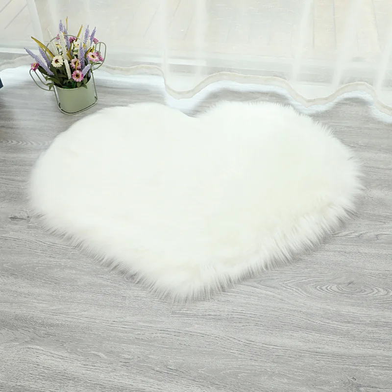 Fluffy Rug Carpets for Living Room Carpet Kids Room Long Plush Rugs for Bedroom Shag Area Rug White