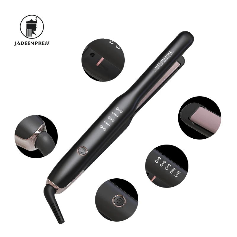 Pencil Flat Iron and MCH Hair Straightener Ceramic Coating Plate Flat Iron,Fast Heating with LED Display