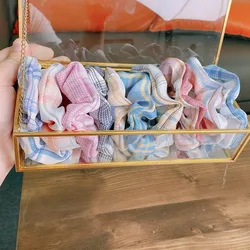 Оптовая продажа, тканевые резинки для волос с принтом на заказ, женские модные эластичные резинки для волос, красочные резинки для волос для фиксации хвоста