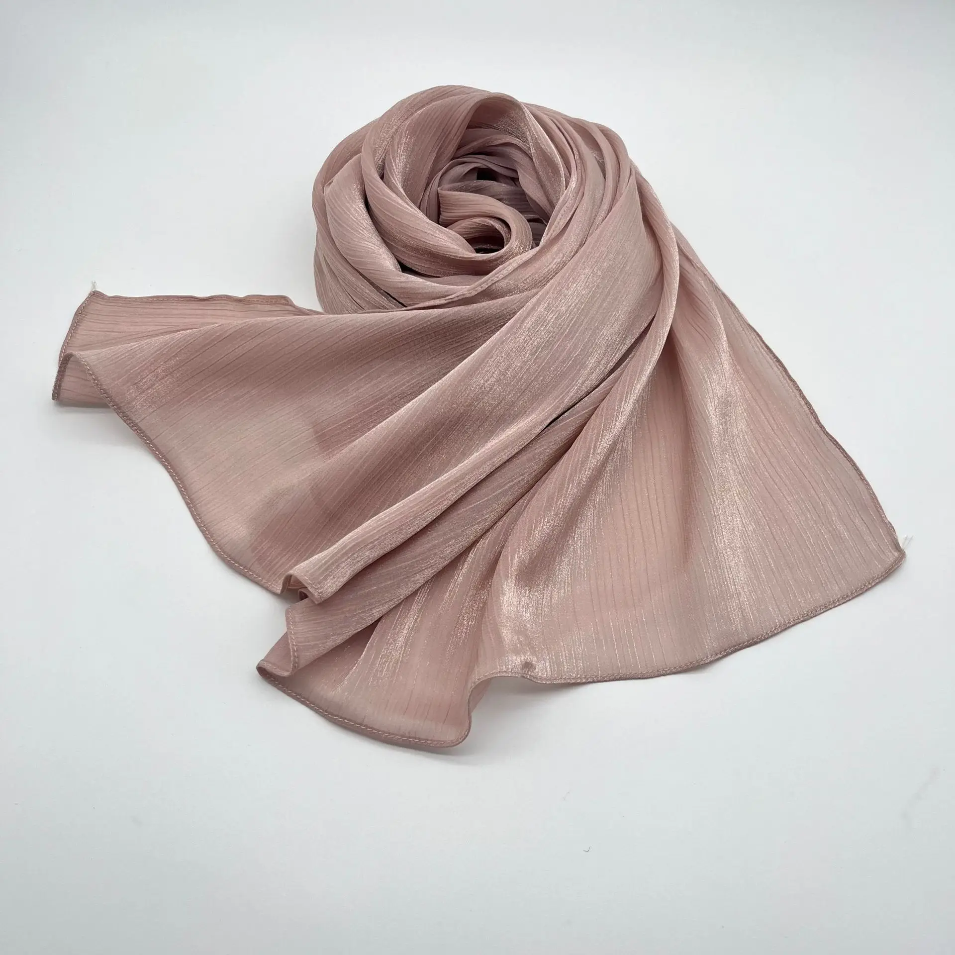 2024 Satin Adele Glimmer Shawl Sunny Scarf Hijab Organza New Fashion Singapore Giselle Shawl Scarf Crepe Satin Silk Hijab