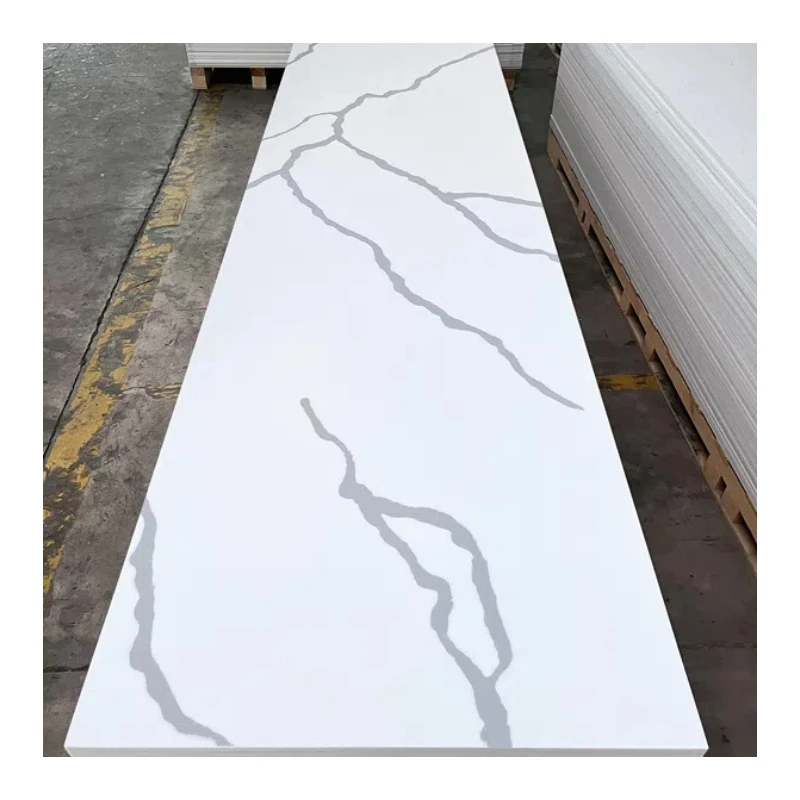2024 New Color Customized 6mm 12mm thin sheet solid surface modified resin acrylic artificial stone for seamless top