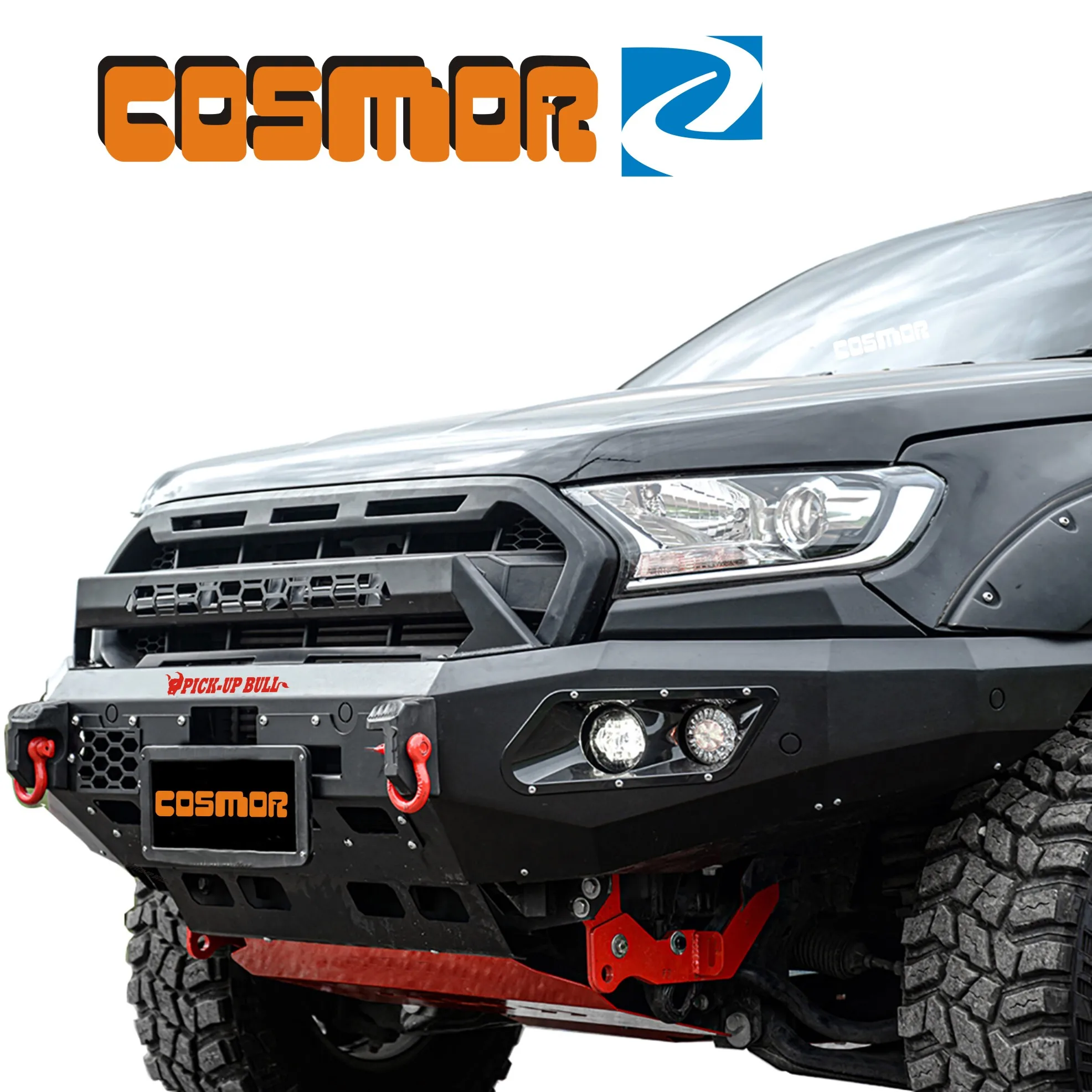  Стальной передний бампер для Ford Ranger T6 T7 T8 и Hilux Navara MP300