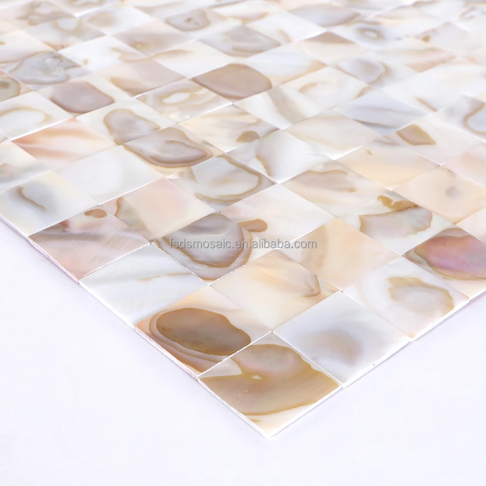 Hotel Background Natural Shell Mosaic Mother of Pearl Mosaic Tile Supplier for Bathroom
