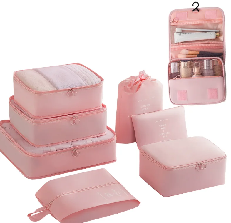 Portable Travel clothes and shoes bag set clothes shoe bag storage bag