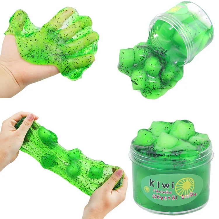 New Fruit Crystal Mud Slime Polymer Clay Slice Slime Toy