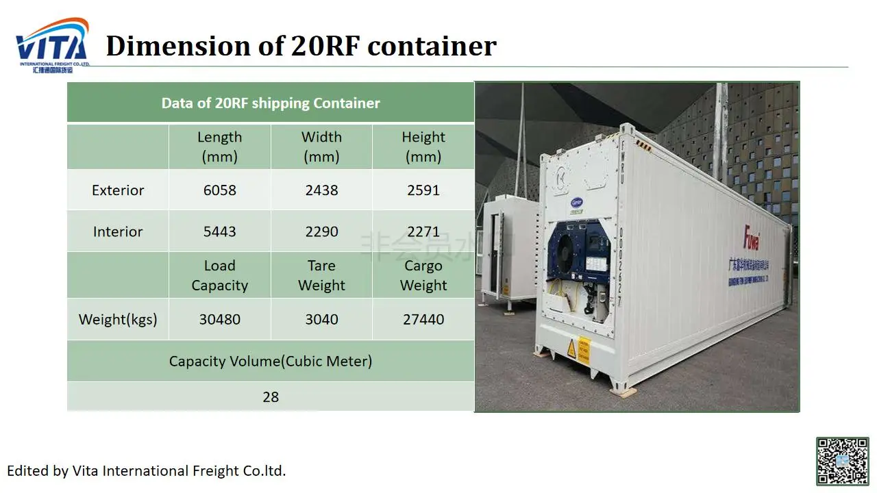 New 20Ft Reefer Refrigeration Freeze Container For Storage Transport Usage Carrier Thermoking Motor Darkin Motor Compressor