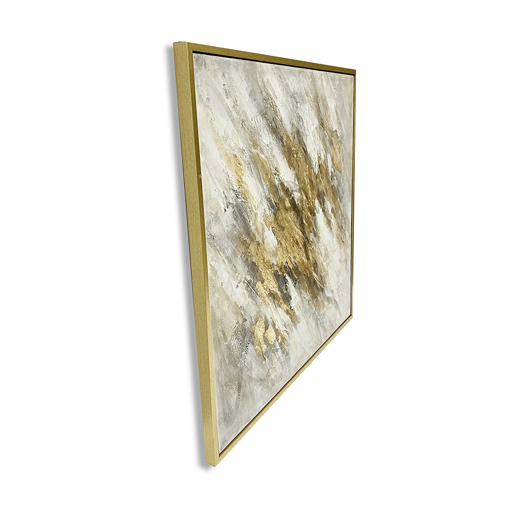Radiantly Composed Abstract Painting Blending Elegant Designs and Fluid Lines for a Lasting Impression