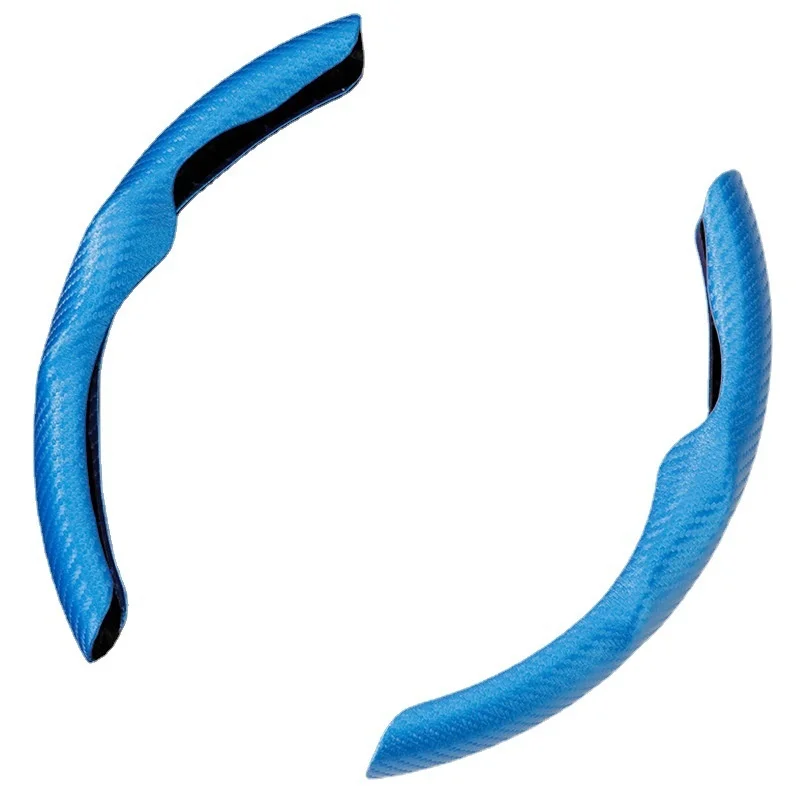 Carbon Fiber Car Steering Wheel Cover,Universal Car Accessory for Diverse Cars, Durable Leather Cover for Steering Wheel