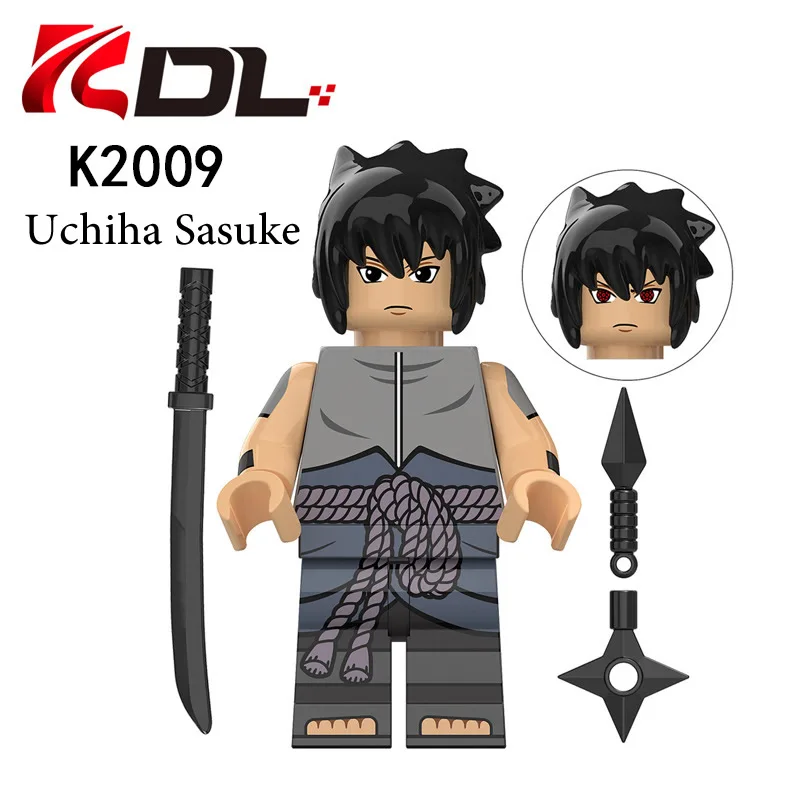 KDL802 Narutos Anime Characters Uchiha Shisui Itachi Chiriku Neji Minifigs Building Block Mini Figures Kids Blocks Toys