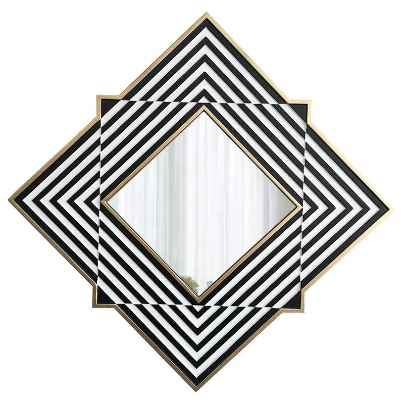 Contemporary Visonnaire Corridor Foyer Silver Mirror Living Room Upholstered Decorative Mirror Wall Mirror