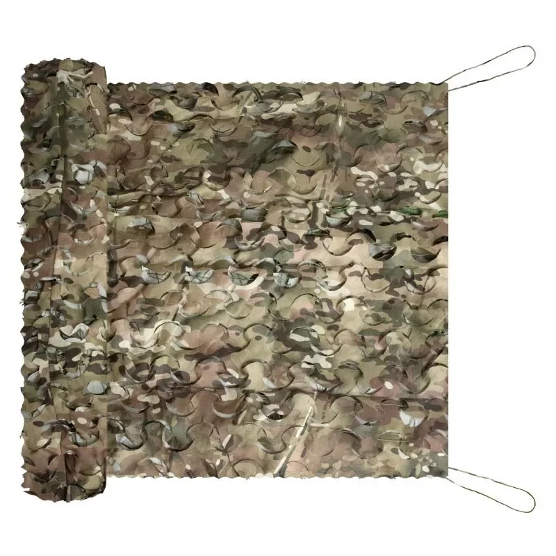 190T Camouflage Mesh Net Outdoor Training Camo Net Durable Oxford Cloth Polyester Desert Camouflage Net for Hunting Decoration