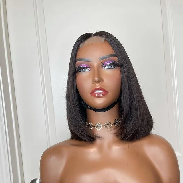 XBL Glueless Peruvian Bob Wigs Lace Front Pixie Cut Short Hd Lace Front Bob Wigs Hd Lace Frontal Bob Virgin Human Hair Wigs