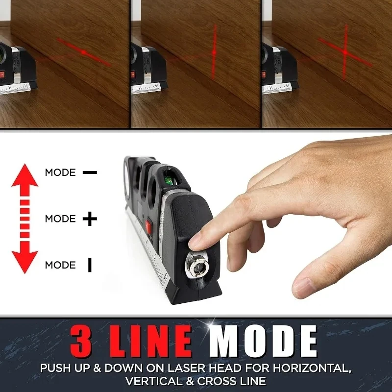 3 in 1 High Precision Infrared Laser Levels With bracket  Optical Instruments Renovation Measurement and Construction Tools