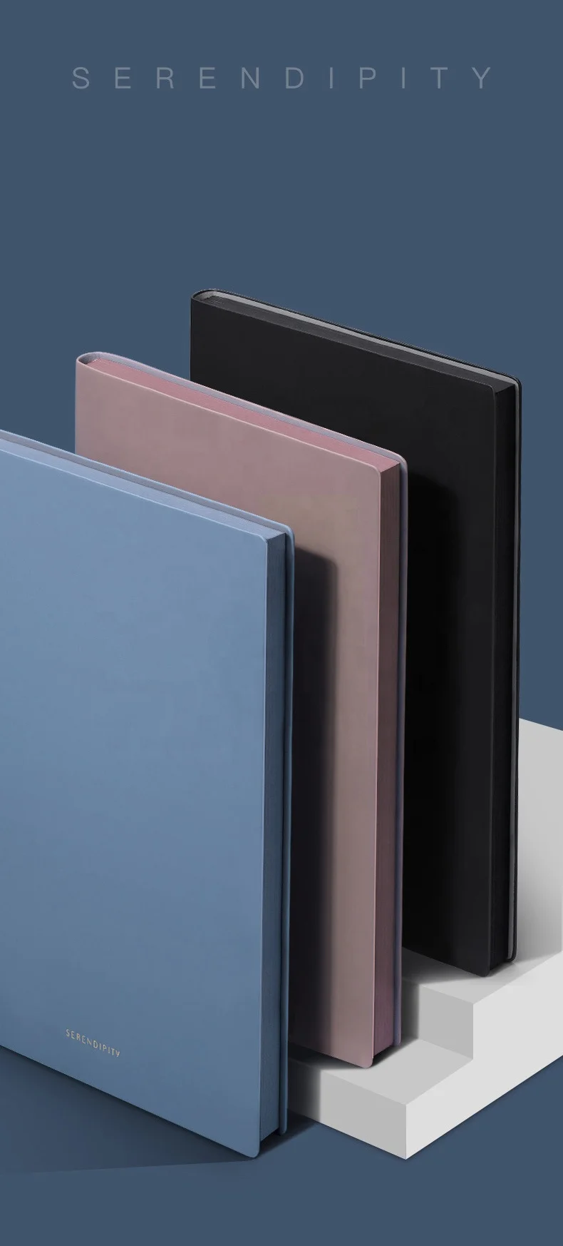 Morandi Ins Style Notebook Custom Logo Soft PU Leather Notebook Manifest Journal
