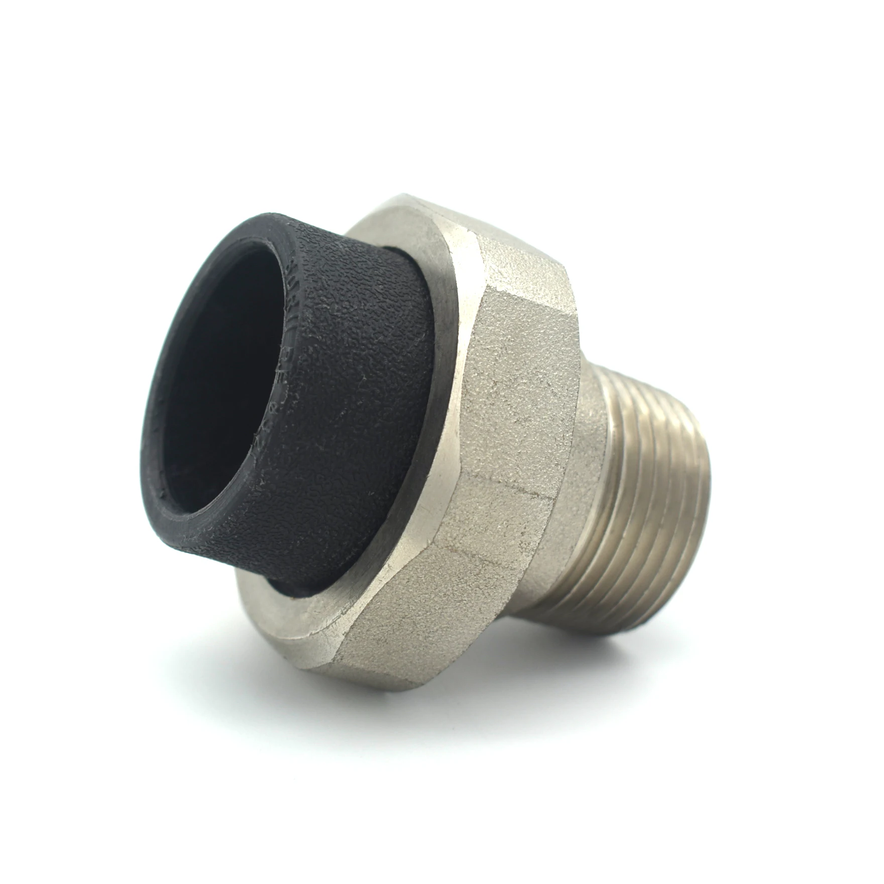 Black metal tube connector plastic pipe end caps pipe fittings pe