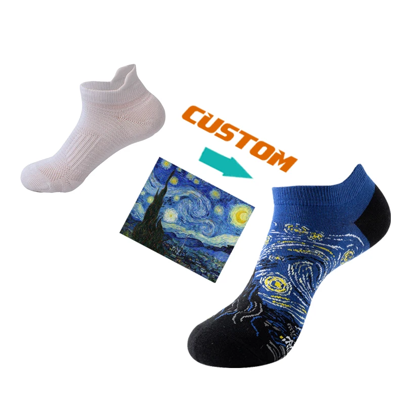 Custom Logo Design Sport Low Cut Quick Dry Bamboo Ankle Socks Men Women High Quality Colorful Cozy Cotton Knitted Ankle Socks