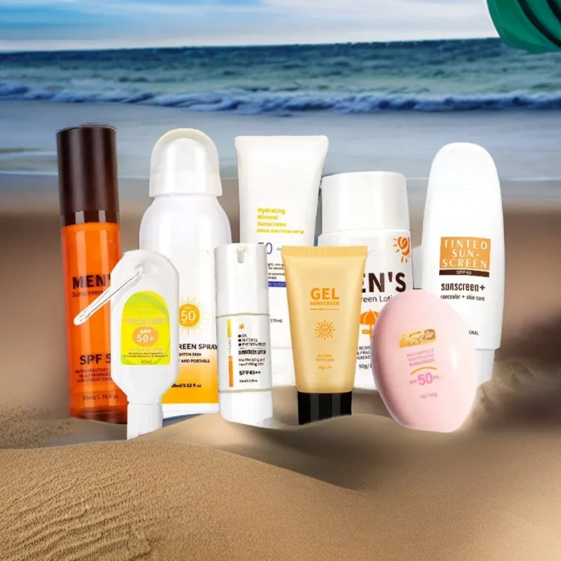 wholesale private label custom 50ml small bottle pocket spf 30 50 chamomile body cooling spots face mist sunscreen spray