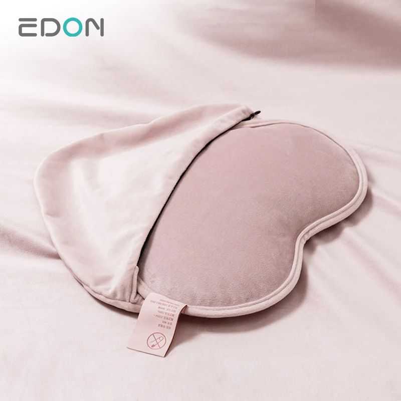 New Design Heart Shape Charging Rechargeable Flannel Electric Hot Water Bottle With Cover for Painful Periods