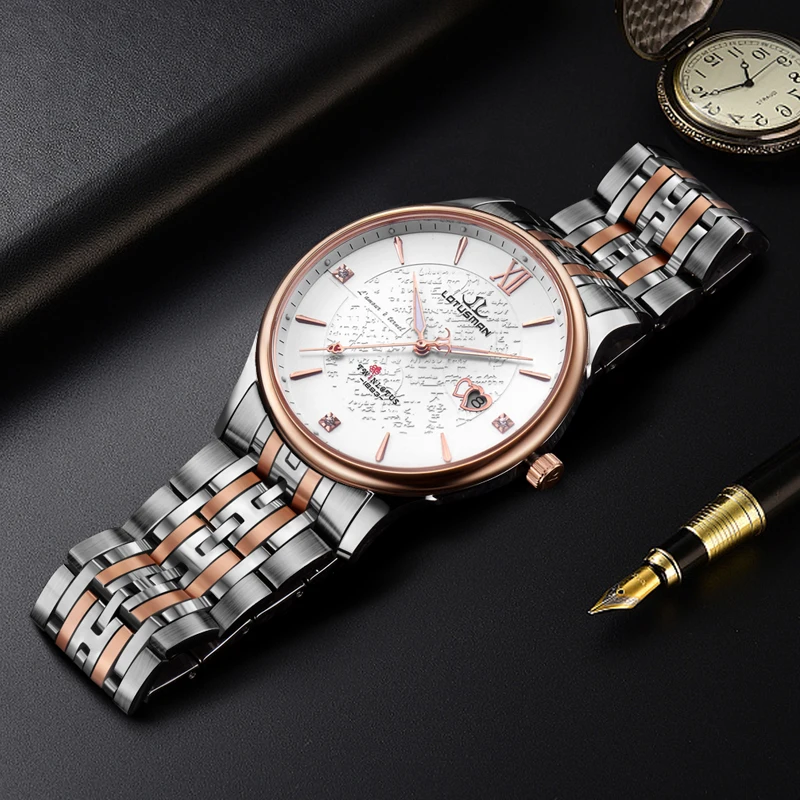 New Design Auto Date Quartz Gift Watch Set Manufacturers In China Hot Selling Men Wrist Watches With High Quality