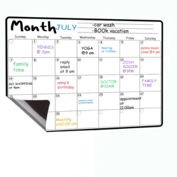 Magnetic Dry Erase Refrigerator Calendar Waterproof Dry Erase Board Magnetic Planner
