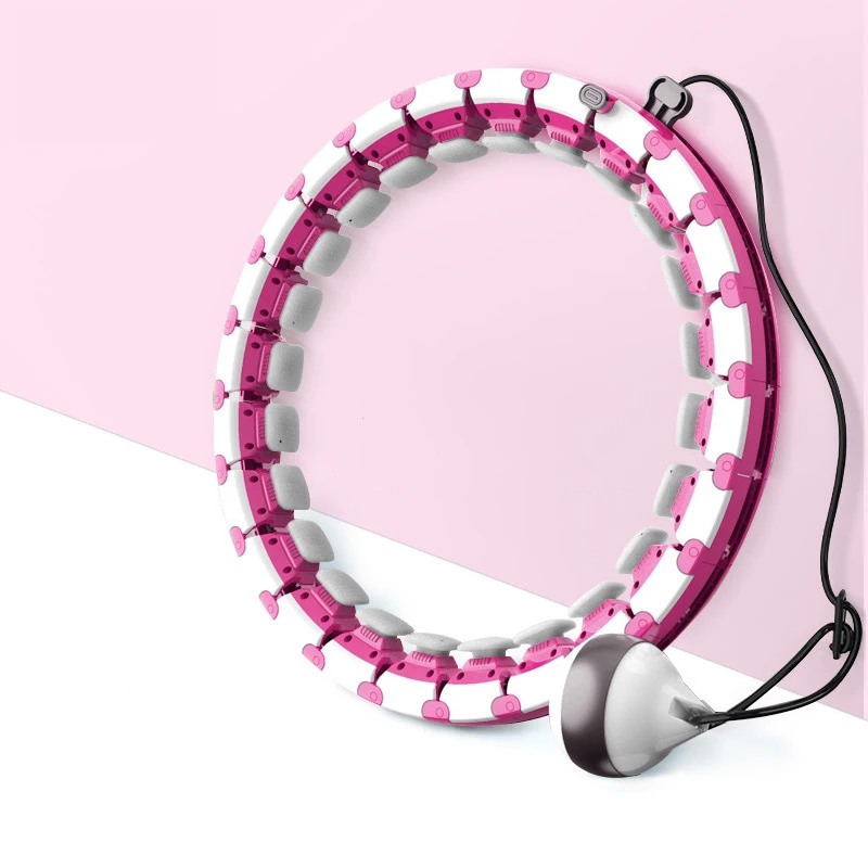 Good Quality Adults Hoops Pink Purple Smart Unisex OEM Customized Logo Color Waist Weight Material Origin Sponge Bule Exercise