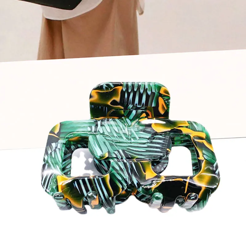 korean fashion new style hair claw hairclips acetate hollow claw clip wholesale eco friendly hair clamps accessories jaw clips